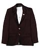 CAVIO Cotton Full Sleeves Solid Blazer With Stones Embellished Tee - Violet