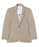 CAVIO Full Sleeves Solid Blazer With Text Printed Tee Set - Cream