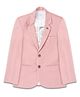 CAVIO Full Sleeves Solid Blazer With Text Printed Tee Set - Pink
