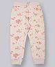 Plum Tree Cotton Floral Printed Joggers - Peach