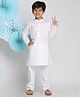 Vastramay Full Sleeves Solid Coordinating Kurta & Pyjama Set - White