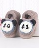Oh! Pair Slip On Winter Shoes with Panda Applique (Applique Colour May Vary)