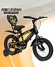 14 Inch Bicycle for Boys & Girls Black| 99% Assembled| Sturdy Cubic Frame| Removable Training Wheels| Durable Brakes| Adjustable Saddle| Chain Guard| Backrest