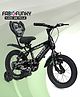 14 Inch Bicycle for Boys & Girls Blue| 99% Assembled| Sturdy Cubic Frame| Removable Training Wheels| Durable Brakes| Adjustable Saddle| Chain Guard| Backrest
