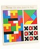  Flaze Wooden 3 in 1 Learning & Educational Magnetic Tangrams, Tetris and Rainbow Bridge Pattern Blocks Puzzle Sorter Kids Toy (COLOR MAY VARY)