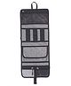 4-in-1 Hanging Roll Up Makeup Pouch Kit | Folding Travel Toiletry Bag with Compartments | Detachable Pouch Cosmetic Organizer - Grey