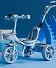 Lifelong Trike Cycle for Kids Cycle 2- 5 Years Bike with 3 EVA Wheels Bell & Basket Durable tricycle with Parental Control  - Blue & Grey