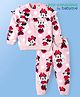 BABYOYE DISNEY GIRLS FULL SLEEVE SWEATSHIRT  & TRACK PANT WITH MINNIE MOUSE GRAPHICS AND FRILL DETAILING