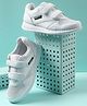 LIBERTY Brand Name Text Detailed Velcro Closure Shoes - White