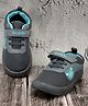 LIBERTY Mesh Detailed Bear Designed Velcro Closure Shoes - Grey