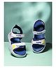 LIBERTY Sun & Rainbow Designed Velcro Closure Sandals - Sky Blue