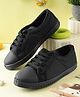LIBERTY Solid Lace Up School Shoes - Black