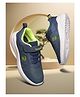 LIBERTY Leap7X Text Detailed Velcro Closure Sports Shoes - Navy Blue