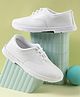 LIBERTY Solid Laced Up School Shoes - White