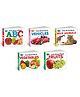 Early Learning Little Library Kids Children Baby Books Set of 5 Books - Alphabets Fruits Vegetables Vehicles Wild Animals - English