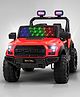 Pobo Ride On Battery Operated Jeep With Music And Lights - Red