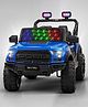 Pobo Ride On Battery Operated Jeep With Music And Lights - Blue