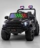 Pobo Ride On Battery Operated Jeep With Music And Lights - Black