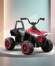 Kids Battery Operated Ride On ATV with Music & Lights - Red & Black