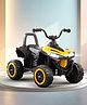 Kids Battery Operated Ride On ATV with Music & Lights - Yellow & Black