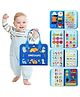 KolorFish 2 PCS Soft Cloth Baby Books | High Contrast Sensory Baby Toy | Touch Feel Teething | Travel Essentials Tummy Time (Ocean & Jungly Animals) Pack of 1 - English
