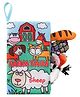 Baby Fabric Book, Baby Book Toy Soft 3D Picture Book Feel Book Crinkle Book Sensory Toy Montessori Learning Toy for Boys Girls (Sheep) - English