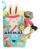 Baby Fabric Book, Baby Book Toy Soft 3D Picture Book Feel Book Crinkle Book Sensory Toy Montessori Learning Toy for Boys Girls (Animal) - English