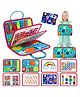 KolorFish Busy Board for Toddlers,Montessori Toys,Early Educational Activity Baby Sensory Toy,Autism Busy Book Travel Toys for Kids (Space Blue)