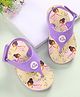 Babyoye Flip Flops with Velcro Closure & Fairy Print - Purple