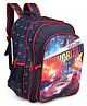 Majorette Backpack Racing Print Navy - 18 inches