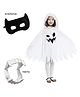 Kaku Fancy Dresses Halloween Theme Full Sleeves Costume Set - White & Black