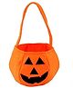 Kaku Fancy Dresses Halloween Theme Pumpkin Basket - Orange