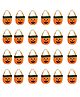 Kaku Fancy Dresses Pack Of 24 Halloween Theme Pumpkin Basket - Orange