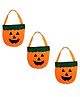 Kaku Fancy Dresses Pack Of 3 Halloween Theme Pumpkin Basket - Orange