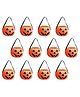 Kaku Fancy Dresses Pack Of 12 Halloween Theme Small Pumpkin Baskets - Orange