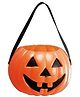 Kaku Fancy Dresses Halloween Theme Small Pumpkin Basket - Orange