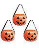 Kaku Fancy Dresses Pack Of 3 Halloween Theme Small Pumpkin Baskets - Orange