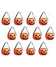 Kaku Fancy Dresses Pack Of 12 Halloween Theme Medium Pumpkin Baskets - Orange