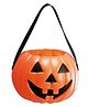 Kaku Fancy Dresses Halloween Theme Large Pumpkin Basket - Orange