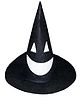 Kaku Fancy Dresses Halloween Theme Witch Hat - Black