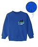 KAVEE Full Sleeves Cat Printed Sweatshirt - Royal Blue