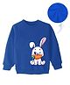 KAVEE Full Sleeves Rabbit Printed Sweatshirt - Royal Blue