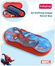 Babyhug Marvel Spiderman 3D Pencil Box|School Supplies Stationery Organiser|Birthday Return Gift for Kids- Red
