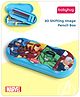 Babyhug Marvel Avengers 3D Pencil Box|School Supplies Stationery Organiser|Birthday Return Gift for Kids-Blue