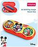 Babyhug Disney Mickey & Friends 3D Pencil Box|School Supplies Stationery Organiser|Birthday Return Gift for Kids-Yellow