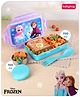 Babyhug Disney Frozen 3D Stainless Steel Lunch box with inner container,700ml & 100ml, Airtight Lunch for School Kids|BPA Free|100% Food Grade|Dishwasher Safe|Reusable|Recyclable- Lavender