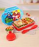 Babyhug Marvel Avengers  3D Stainless Steel Lunch box with inner container,700ml & 100ml, Airtight Lunch for School Kids|BPA Free|100% Food Grade|Dishwasher Safe|Reusable|Recyclable- Blue