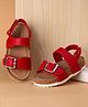 Babyoye Velcro Closure Sandals - Red