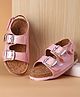Babyoye Shimmered Velcro Closure Sandals - Pink