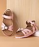 Babyoye Cross Over Straps Velcro Closure Sandals - Peach